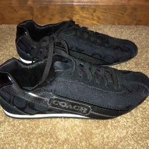 Black coach sneakers